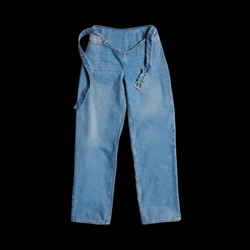 Y/Project Belt Arc Jeans 'Faded Blue'
