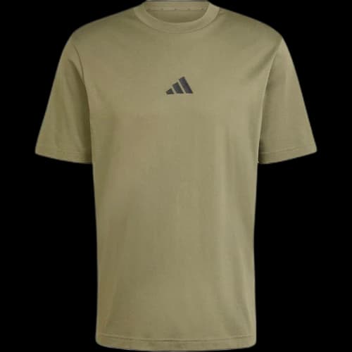 adidas Essentials Small Logo Single T-Shirt 'Green'