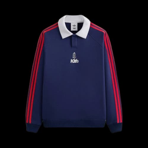 Kith x adidas Football Pullover Blue
