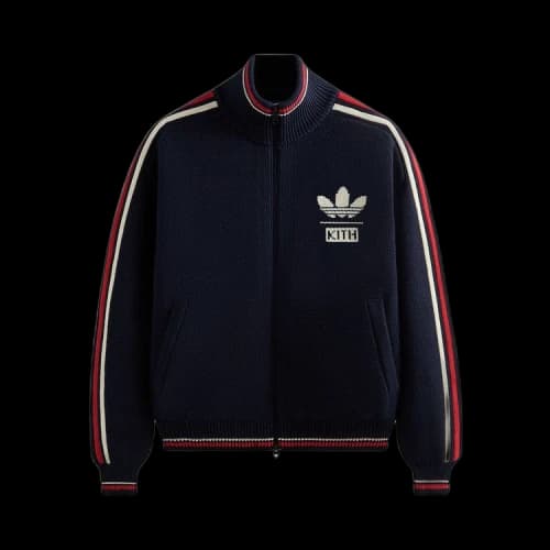 Kith x adidas Football Knit Full-Zip Jacket Legend Ink