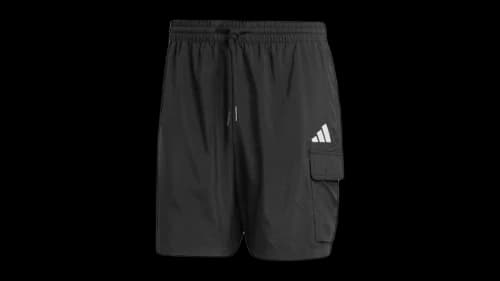 adidas Essentials Small Logo Cargo Chelsea Shorts Black White