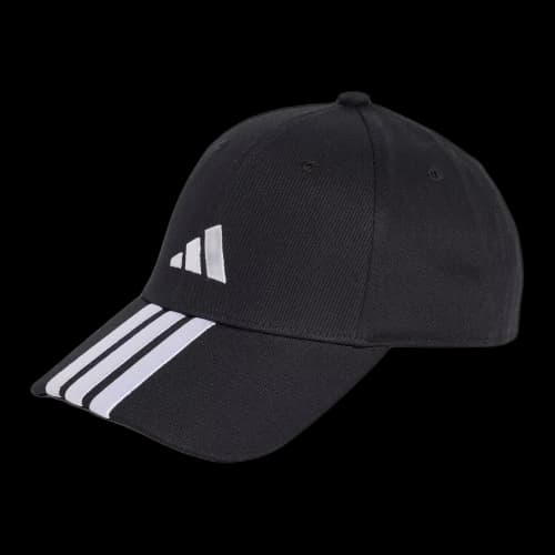 adidas 3 Stripes Cap 'Black White'