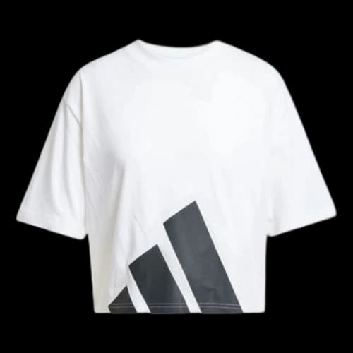 adidas Essentials Crop T-Shirt 'White Black'