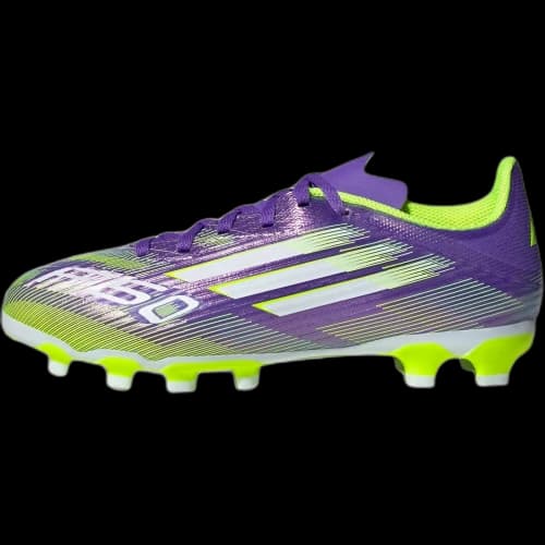 Adidas F50 League Low top Kids' Soccer Shoes Purple/White/Bright Lemon Kids'