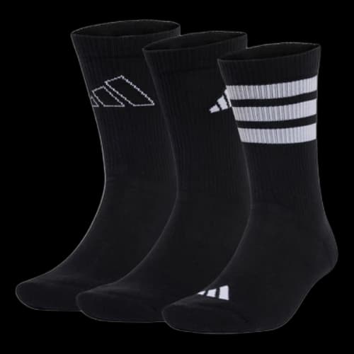 adidas Logo Socks 3 Pack 'Black'