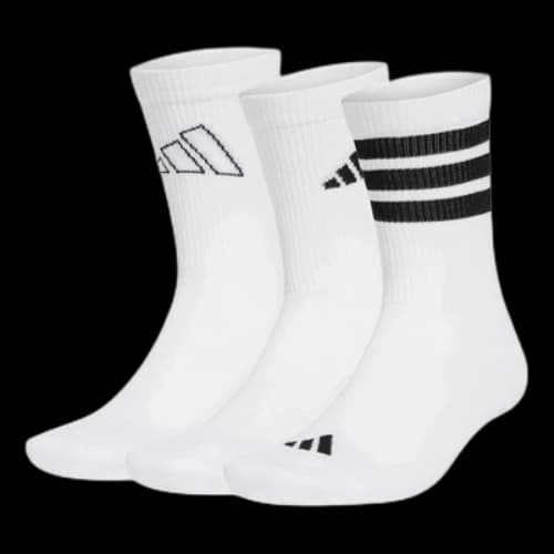 adidas Logo 3 Pack Socks 'White'