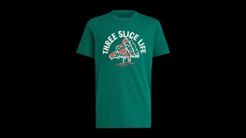 adidas Kids Lounge Pizza Graphic T-Shirt Collegiate Green