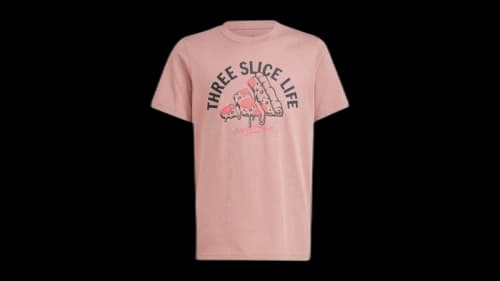 adidas Kids Lounge Pizza Graphic T-Shirt Warm Clay