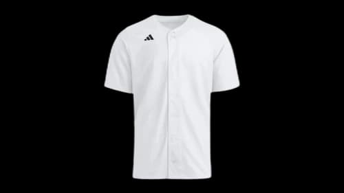adidas Impact Full Button Jersey White