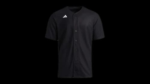 adidas Impact Full Button Jersey Black