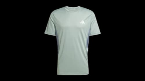 adidas Train Essentials Seasonal Colorblock T-Shirt Silver Green