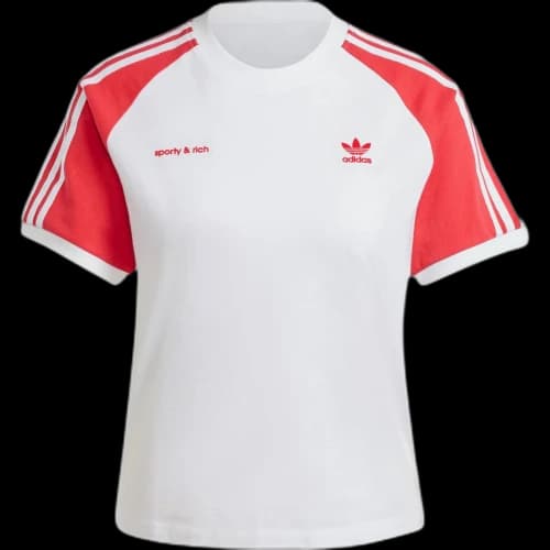 adidas x Sporty & Rich Two Tone Tee White/Red