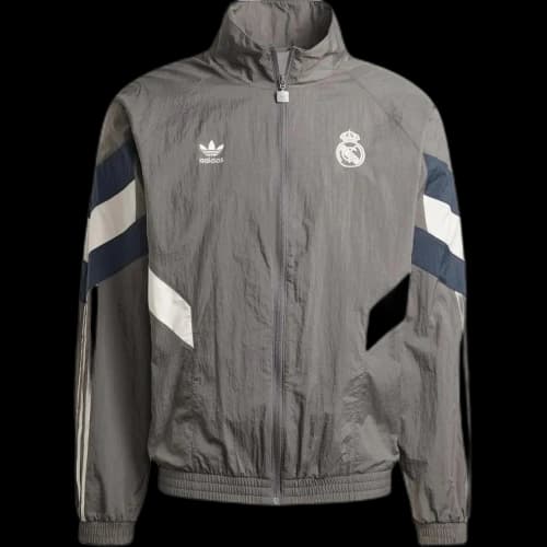 adidas Real Madrid 2024/25 Lifestyler Anthem Track Top Charcoal