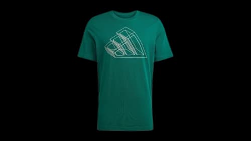 adidas Tech Outline Graphic Tee Collegiate Green