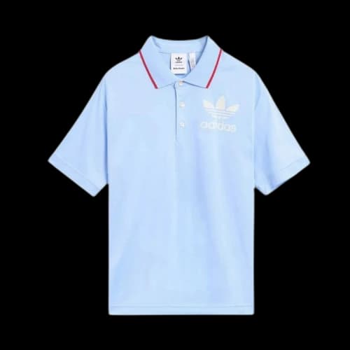 adidas x Wales Bonner Short-Sleeve Polo Shirt 'Glow Blue'