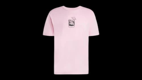 adidas Lounge Drink Graphic Tee True Pink