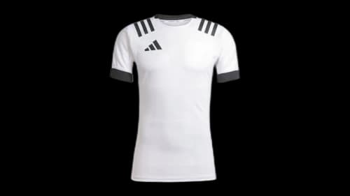 adidas 3-Stripes Fitted Jersey White/Black