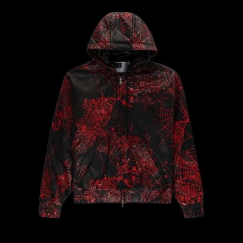 Sp5der V2 Web Leather Jacket 'Black'