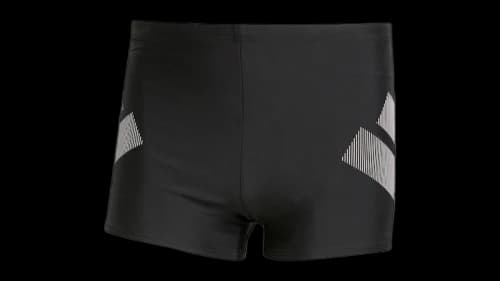 adidas Big Bars Swim Boxers Black