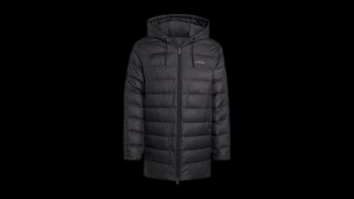 adidas Essentials Climawarm 3-Stripes Light Down Hooded Parka Black