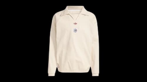 adidas Ajax Amsterdam Terrace Icons Drill Sweatshirt Halo Ivory