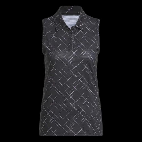Adidas Free Shipping With AdiClub Ultimate365 Printed Sleeveless Polo Shirt