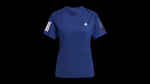 adidas Women's Club 3-Stripes Climacool T-Shirt Dark Blue