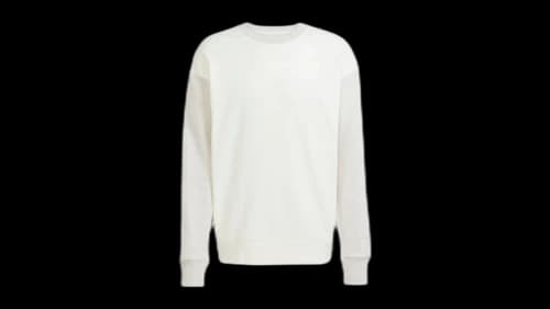 adidas All Szn French Terry Colorblock Crew Sweatshirt Off White