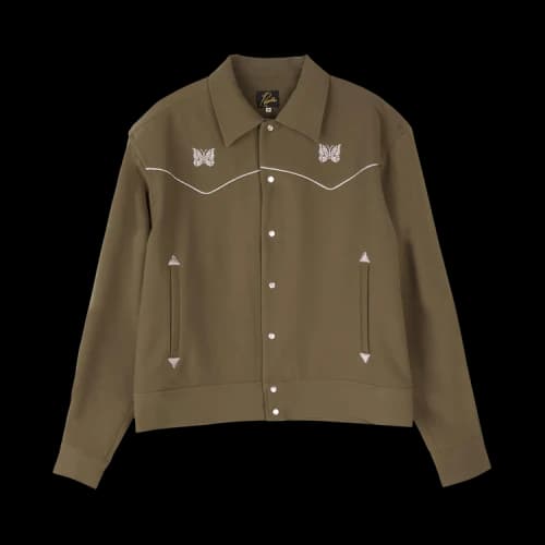 Needles Piping Cowboy Jacket 'Olive'