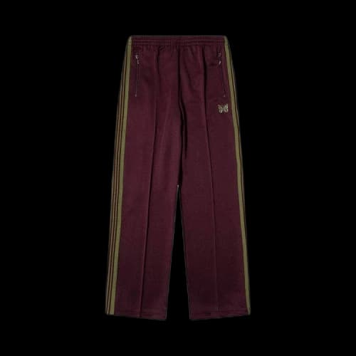 Needles Poly Smooth Track Pant 'Maroon'