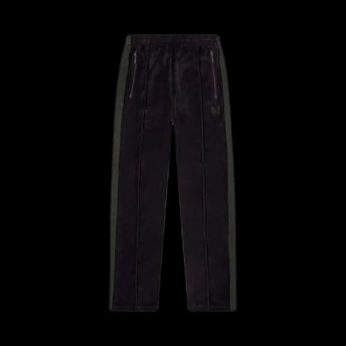 Needles Narrow Velour Track Pant 'Eggplant'