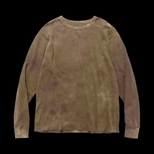 Needles Uneven Dye Long-Sleeve Crew 'Olive'