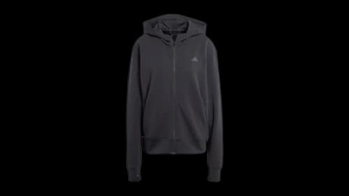 adidas Women's Designed 4 Full-Zip Hooded Sweatshirt Black