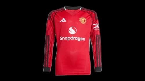 adidas 25/26 Long Sleeve Home Jersey Mufc Red