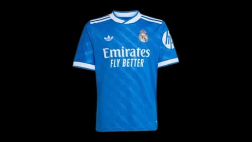 adidas Kids Real Madrid 25/26 Third Jersey Blue Bird