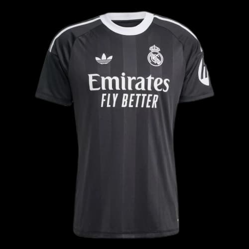 adidas Real Madrid 25/26 Third Goalkeeper Jersey Black