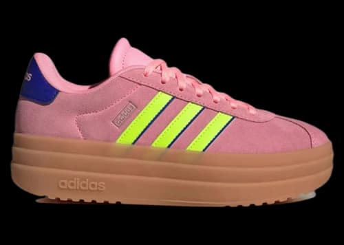 adidas VL Court Bold Pink Spark Lucid Lemon Blue (GS)