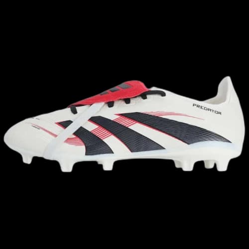 adidas Predator League Fold-Over Tongue FG/MG Off White Core Black Pure Ruby