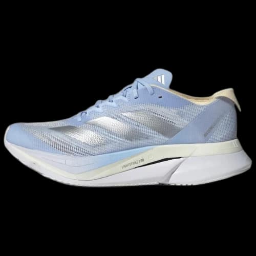 adidas Adizero Boston 12 Dash Grey Silver Warm Vanilla (Women's)