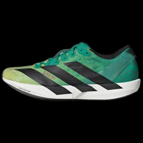 Adidas Adizero Adios 9 Comfortable Woven Racing Running Shoes Men's Yellow Green