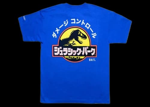 BAIT x Jurassic Park Damage Control Tee Blue