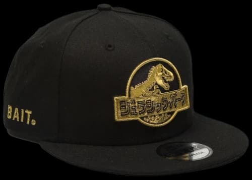 New Era x BAIT x Jurassic Park Damage Control Snapback Cap Black/Gold