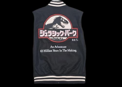 BAIT x Jurassic Park Classic Varsity Jacket Brown/Sand