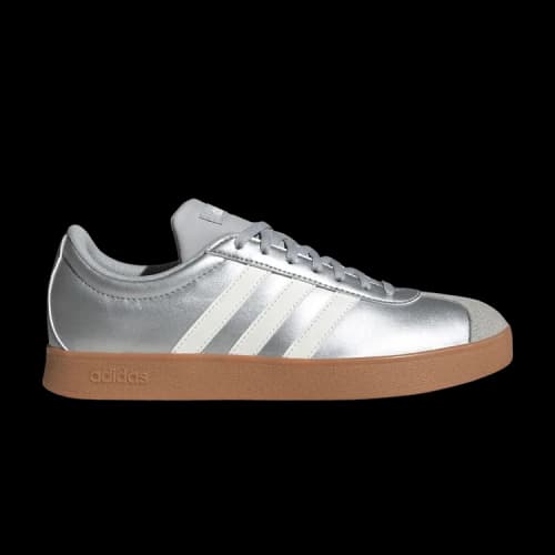 Vl Court Adidas Base 'Silver Metallic Core White Grey' Women's