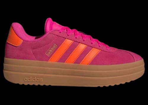 adidas VL Court Bold Shock Pink Cloud White Gold Metallic (Women's)