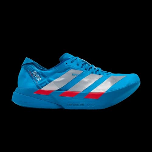 adidas Adizero Adios Pro 4 Solar Blue Silver Metallic Lucid Red