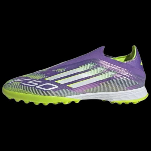 Adidas F50 PRO Leather Soccer Shoes Men's Purple Green