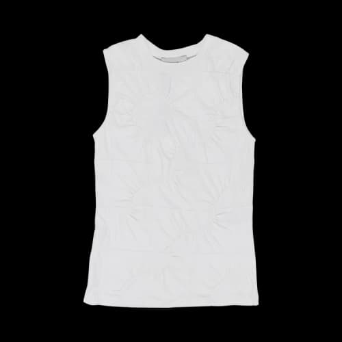 Coperni Patchwork Embroidered Jersey Top 'White'