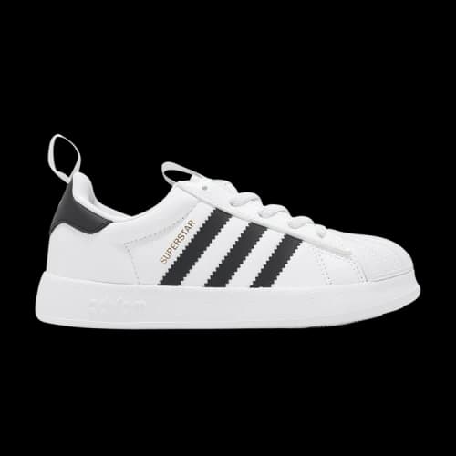 Adidas Originals AdiFOM Superstar Abrasion Resistant Breathable Low top Kids' Skateboarding Shoes White/Black/Gold