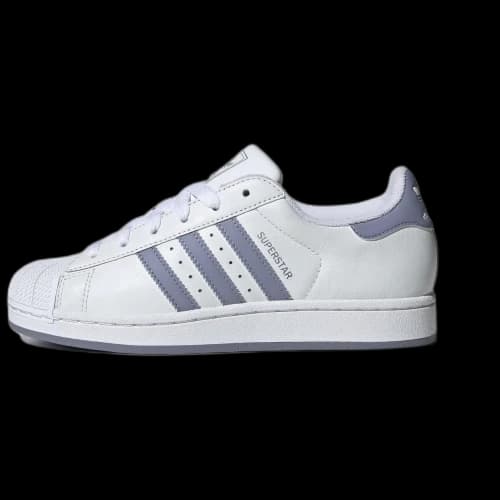 Adidas Originals Superstar 2 Abrasion Resistant Low top Skateboard Shoes Women's White Purple